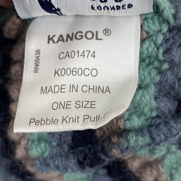 Kangol Pebble Knit Pull On Beanie Hat Top Pom Angora Wool Blend Unisex‎ - Picture 4 of 15